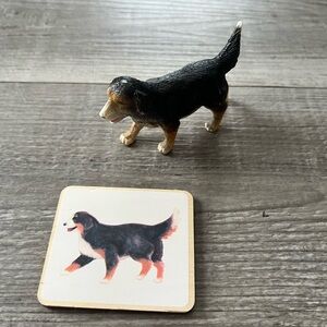 Lovevery Companion Animal Match replacement Dog Figurine with Matching card